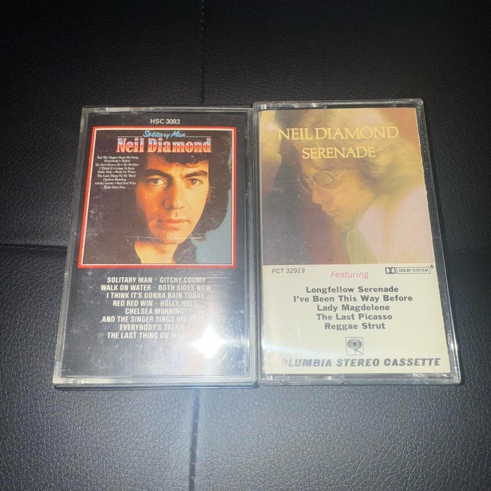 Neil Diamond Serenade and Solitary Man Cassette